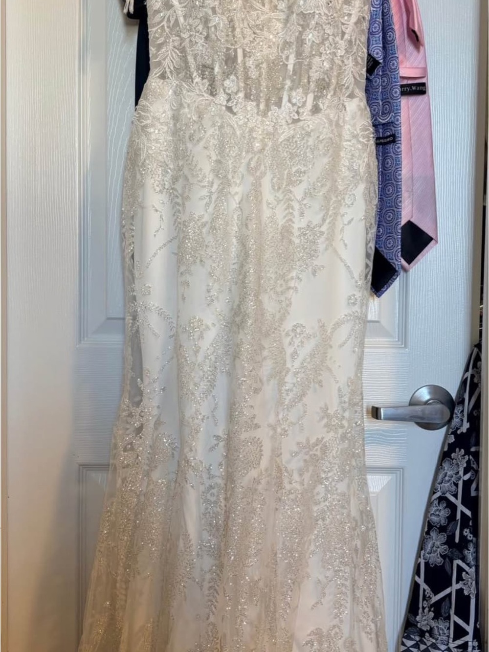 Cinderella Ivory Beaded Lace Wedding Gown